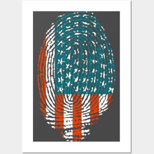 American fingerprint Posters and Art